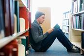 Photo of students studying (should be teenagers).