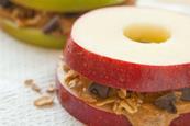 Apple and peanut butter snack